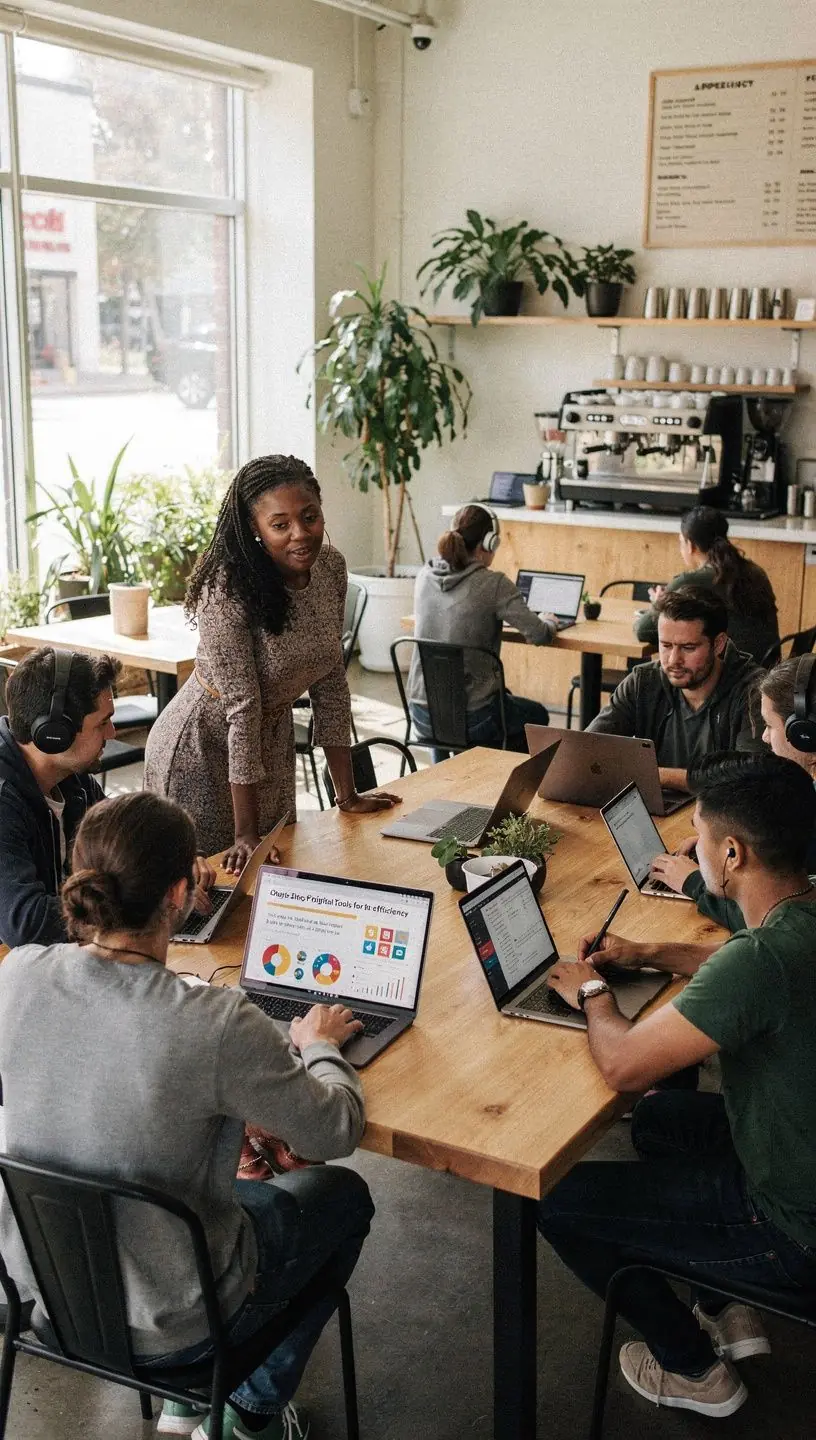 Modern office workspace